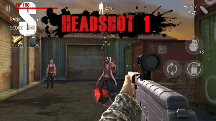 Zombie Fire android App screenshot 9