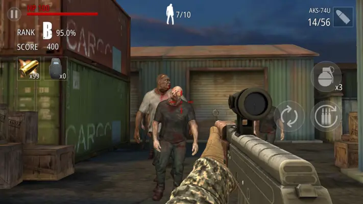 Zombie Fire android App screenshot 13