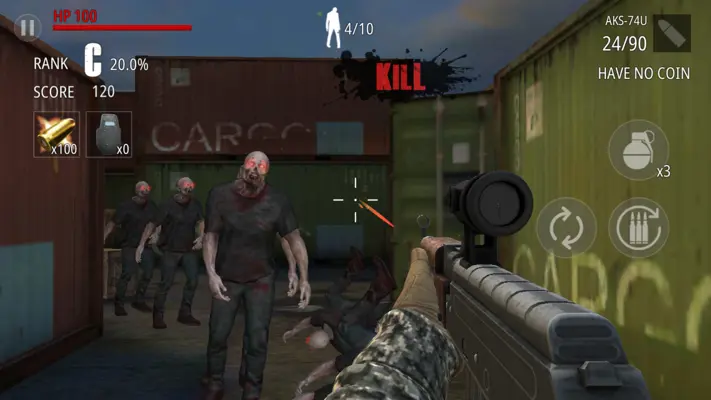 Zombie Fire android App screenshot 15