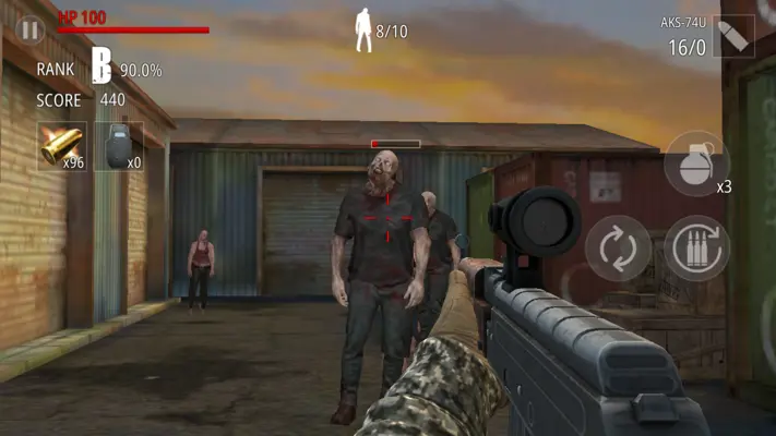 Zombie Fire android App screenshot 8